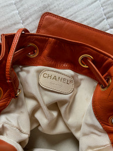 Vintage 1990s Chanel Vintage Timeless CC Lambskin Bucket Bag